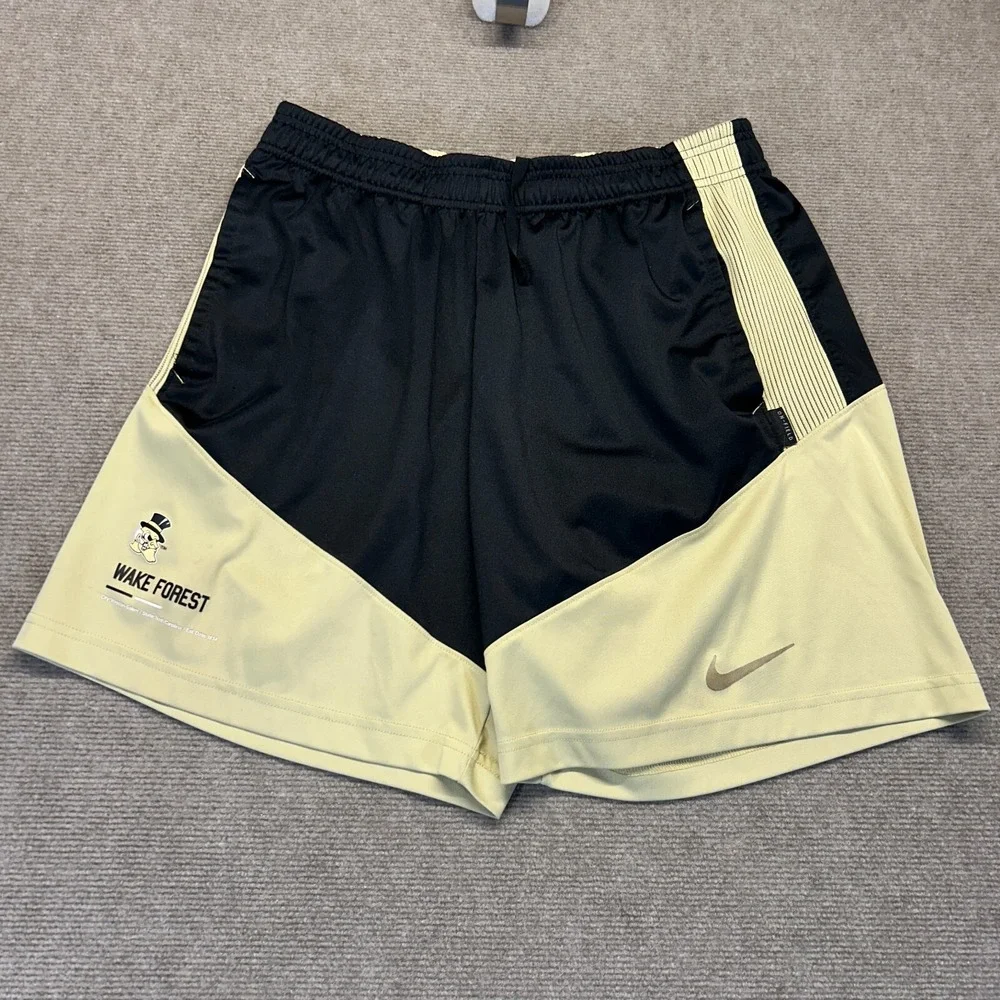 Wake Forest Demon Deacons Athletic Shorts Mens Medium Elastic Waist Nike Dri-Fit